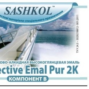 Высокоглянцевая высокотвердая эмаль для яхт Sashkol Protective Emal 